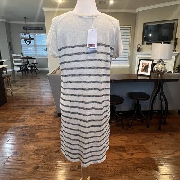 NWT $140 Comptoir Des Cotonners Linen Cotton Dress Size US Large FR XL EU XL - Picture 8 of 16